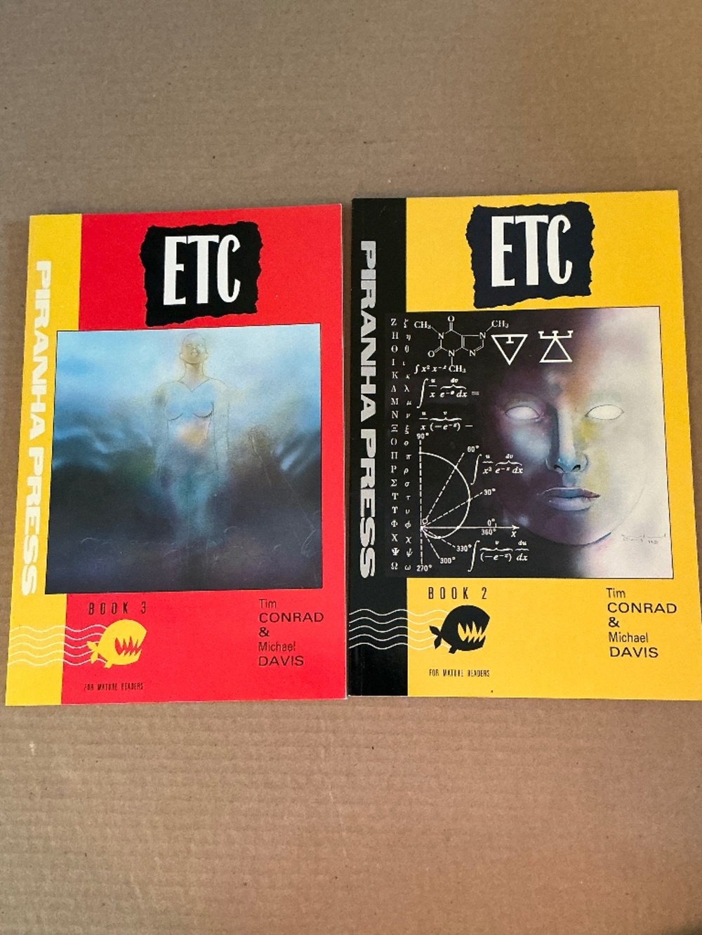 Piranha Press ETC Comic Book 2 & 3 Tim Conrad Michael Davis 1989